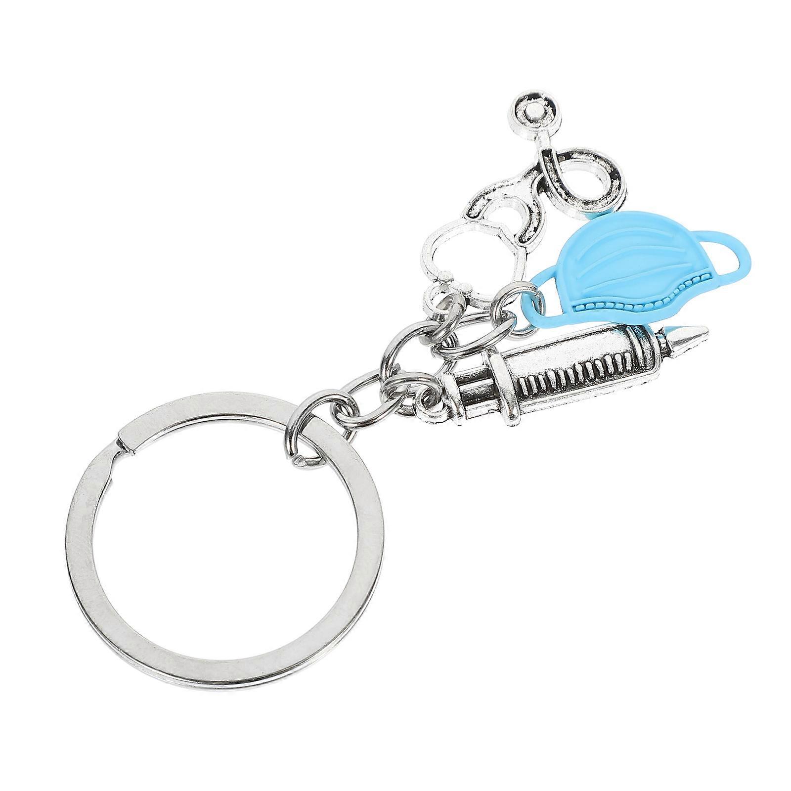 Stethoscope Key Chain Decorative Keychain for Decor Metal