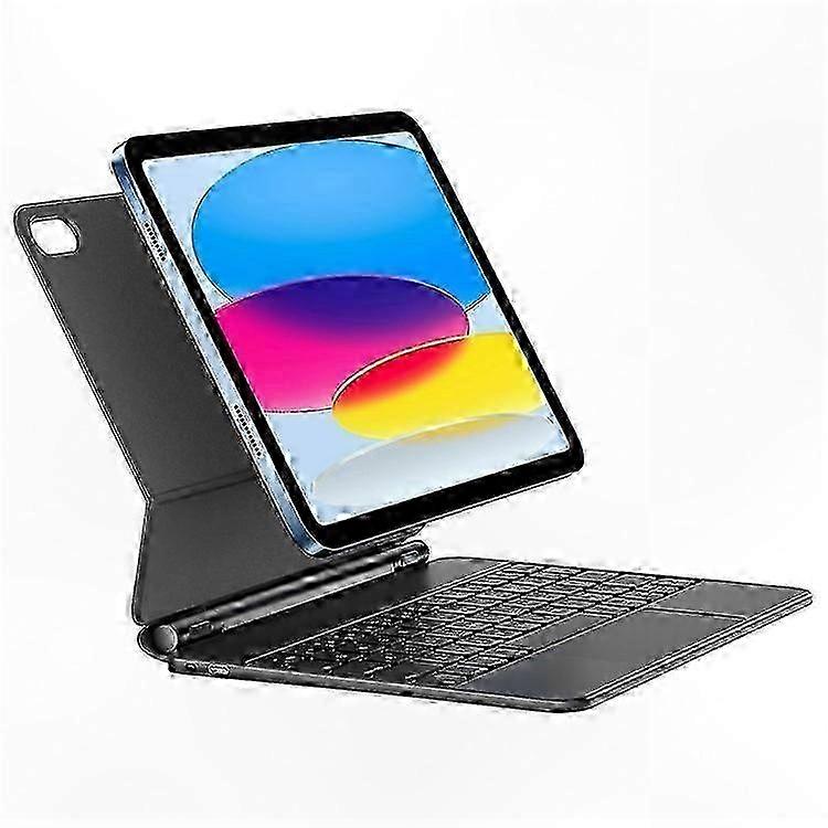 Magnetic Leather Case with Bluetooth Keyboard and Touchpad for 10.9 Inch Tablet 2022 Model Protective Cover with Stand Function