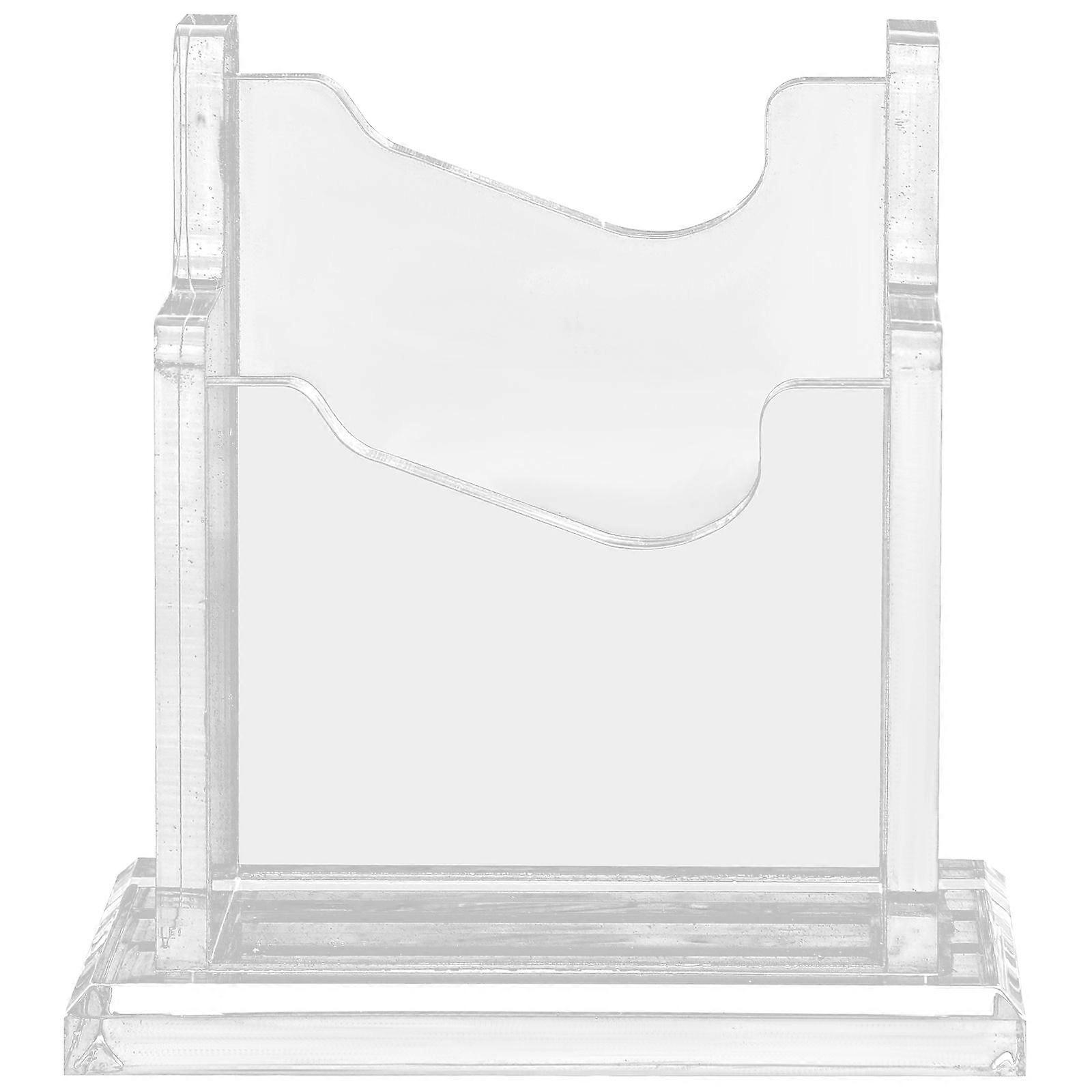 Clear Cards Stand Multi-function Business Cards Container Desktop Cards Storage Box