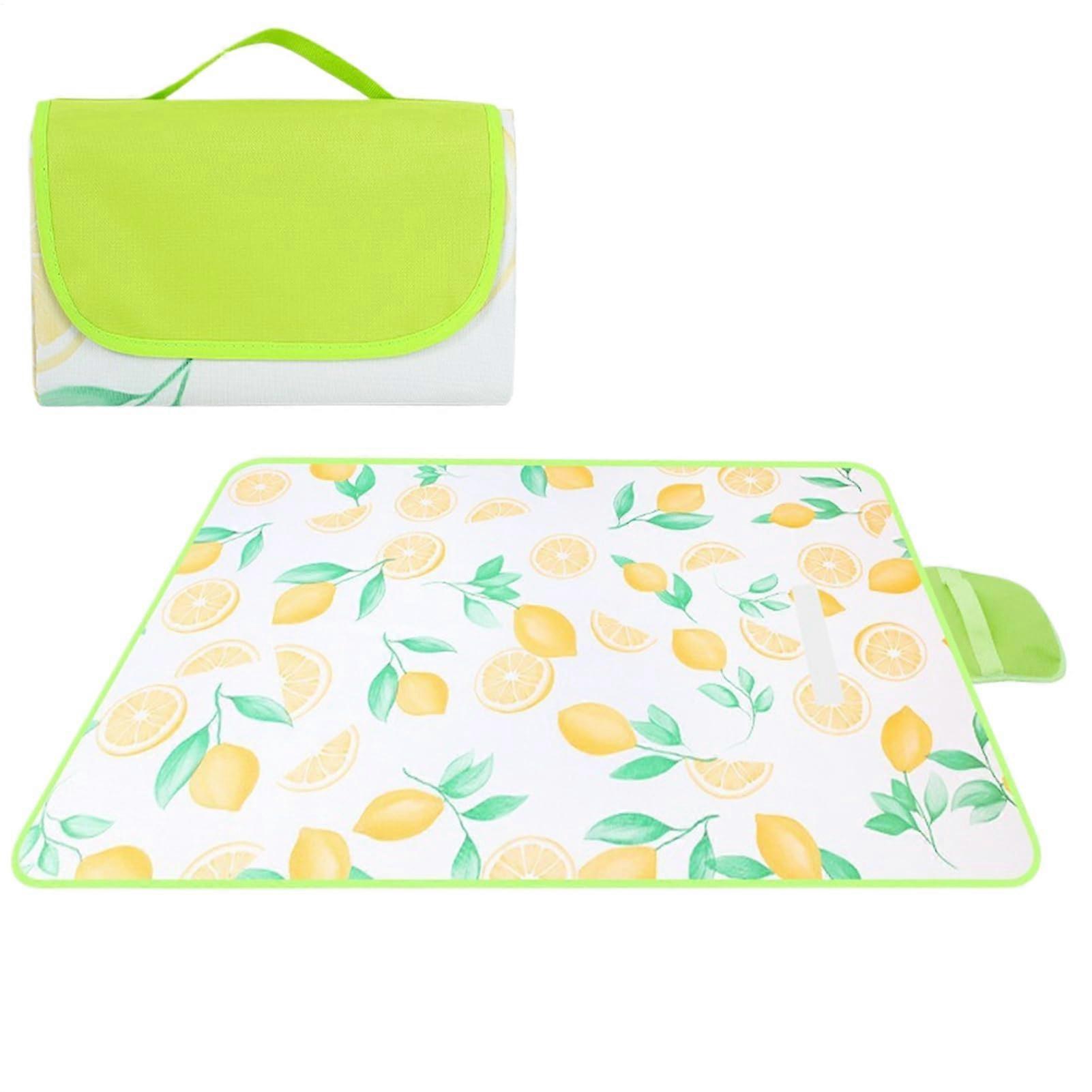 Beach Blanket Camping Rug 78 x 78 Inch Sandproof Foldable Mat With Handle For Tent Beach Porch Poolside Backyard