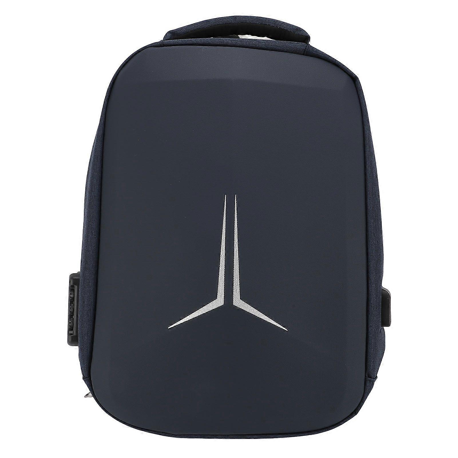 Satellite Backpack Water Resistant Protective Breathable Travel Case with USB Charging Port for Mini Dish Power Supply Cables Pipe Adapter Blue