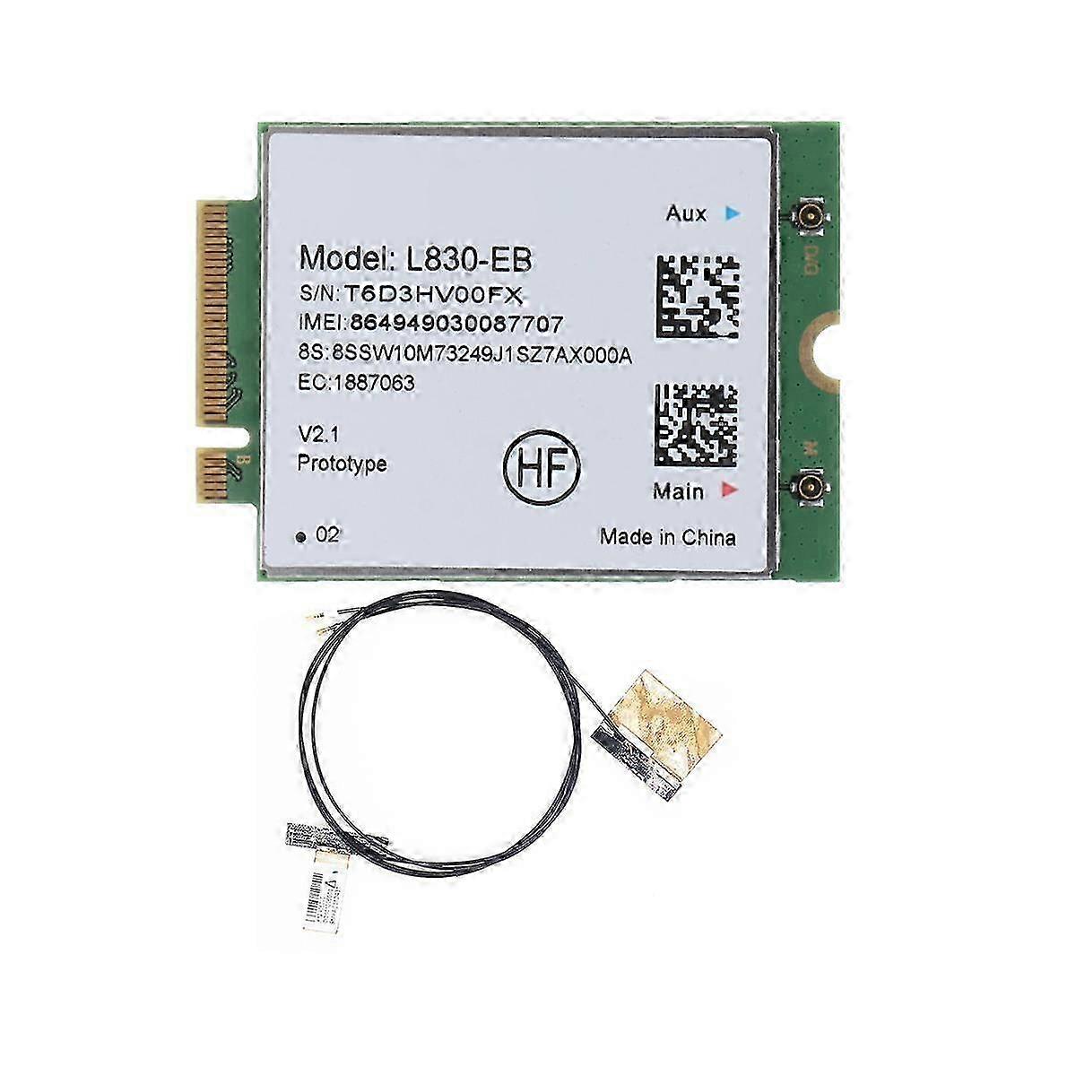 L830- 4G WiFi Card+Antenna Module for X280 T480 T580 P52S L480 L580 T490 T590 P53S T490S X390 L490