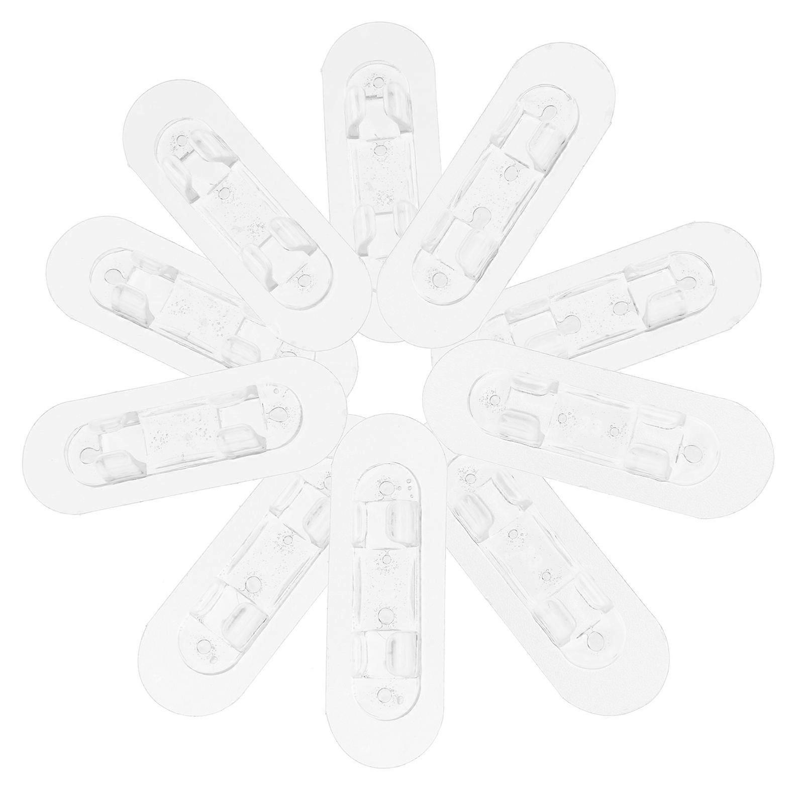 Transparent Acrylic Cable Organizer for Laboratory Desk Wire Management 40Pcs