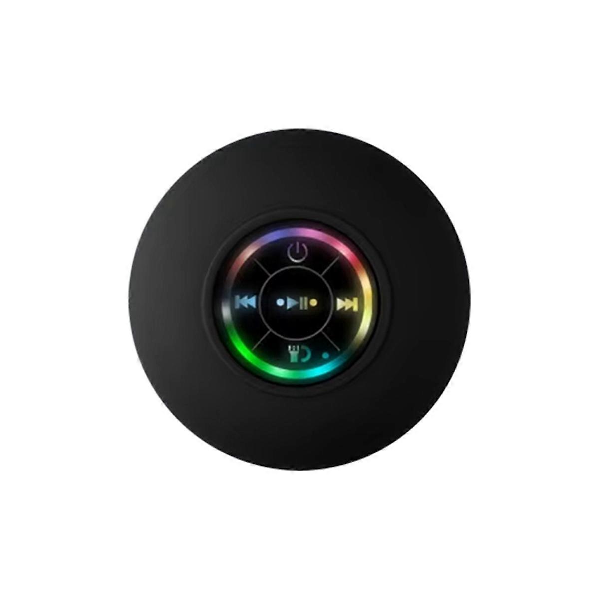 Mini Bluetooth Speaker Shower Subwoofer Waterproof Handsfree Loudspeaker RGB Light with Suction Cup