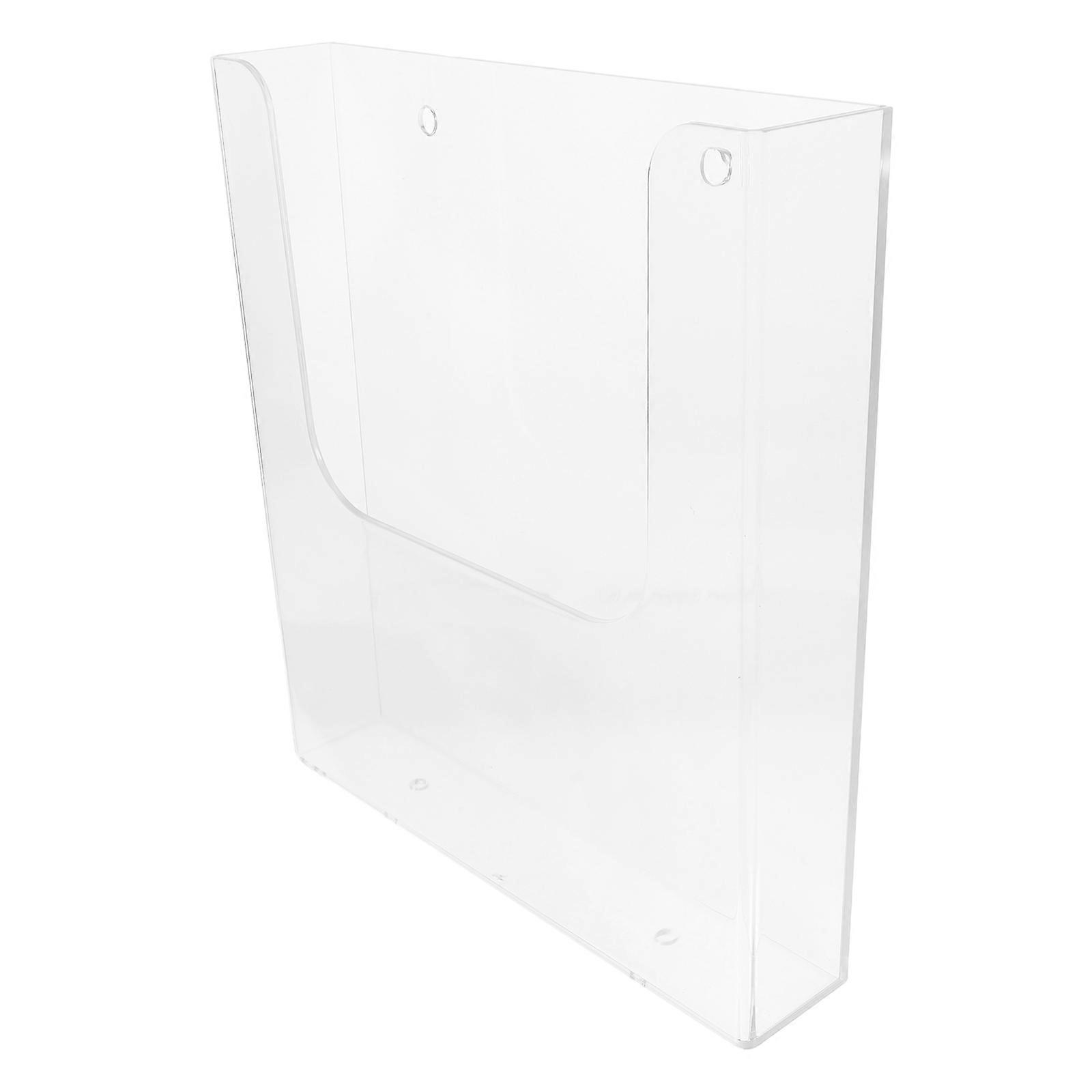Modern 2Pcs Acrylic Display Rack For Magazines Flyers At Home Office School Poster Management