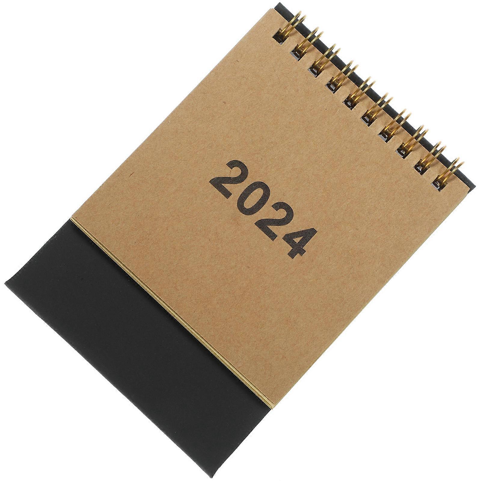 Daily Use Calendar Paper Black for Office Desk 2Pcs Monthly Planning