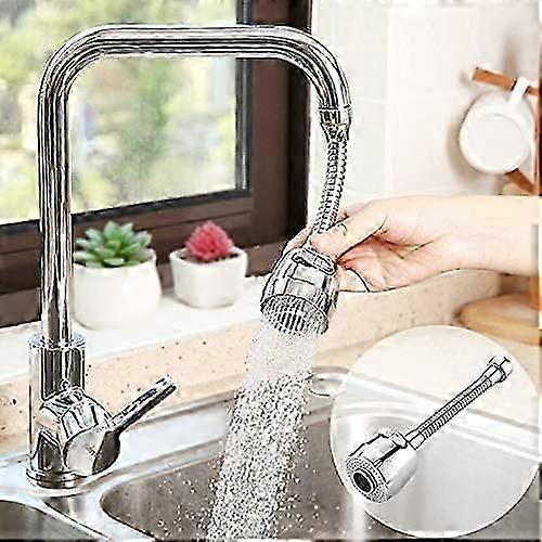 Water Saving Filter Nozzle,360 Degree Movable Kitchen Faucet Head,2 Modes Adjustable Shower Head Filter Sprayer(Silver)