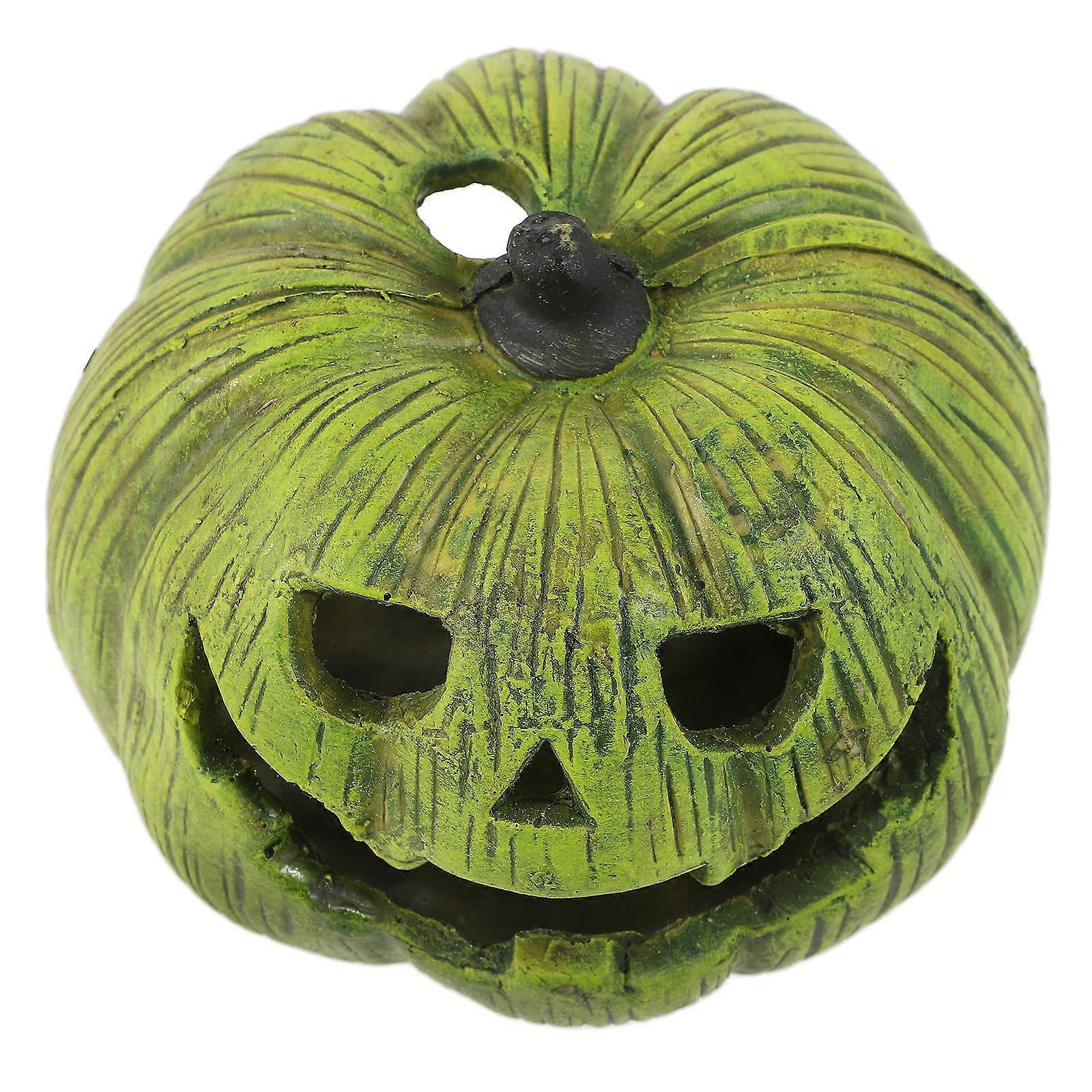 Reptile Cave Resin Pumpkin Hideout for 4Pcs Lizard Shelter and Decoration