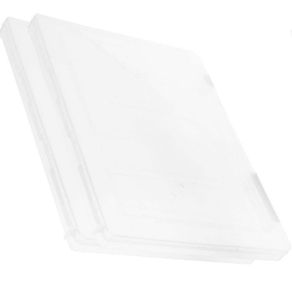 Transparent Document Storage Box for Organizing Files 4Pcs Set