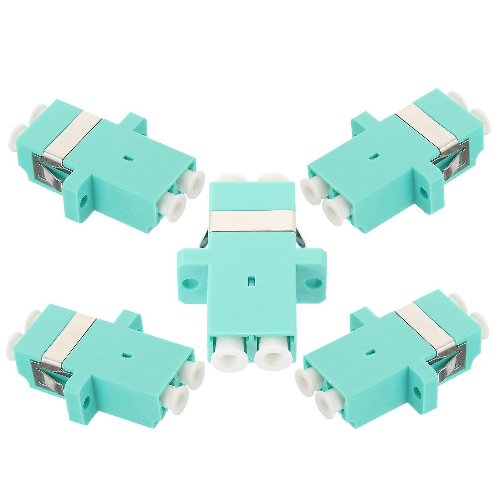 Signal Transmission LC-LC Duplex Fiber Adapter 30 Pcs Suitable For Fiber Optical Communication System Light Green