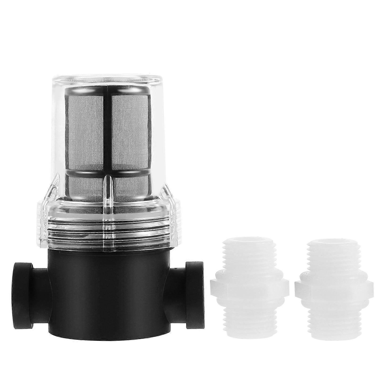 2Pcs Black Water Pre-Filter for Garden 80 Mesh in-Line Purifier