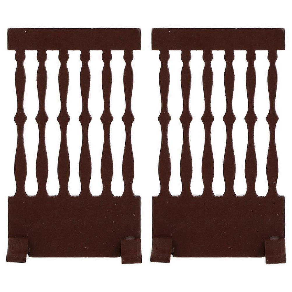 Japanese Mini Wooden Screen for Multi Functional Use 10Pcs Brown Wood