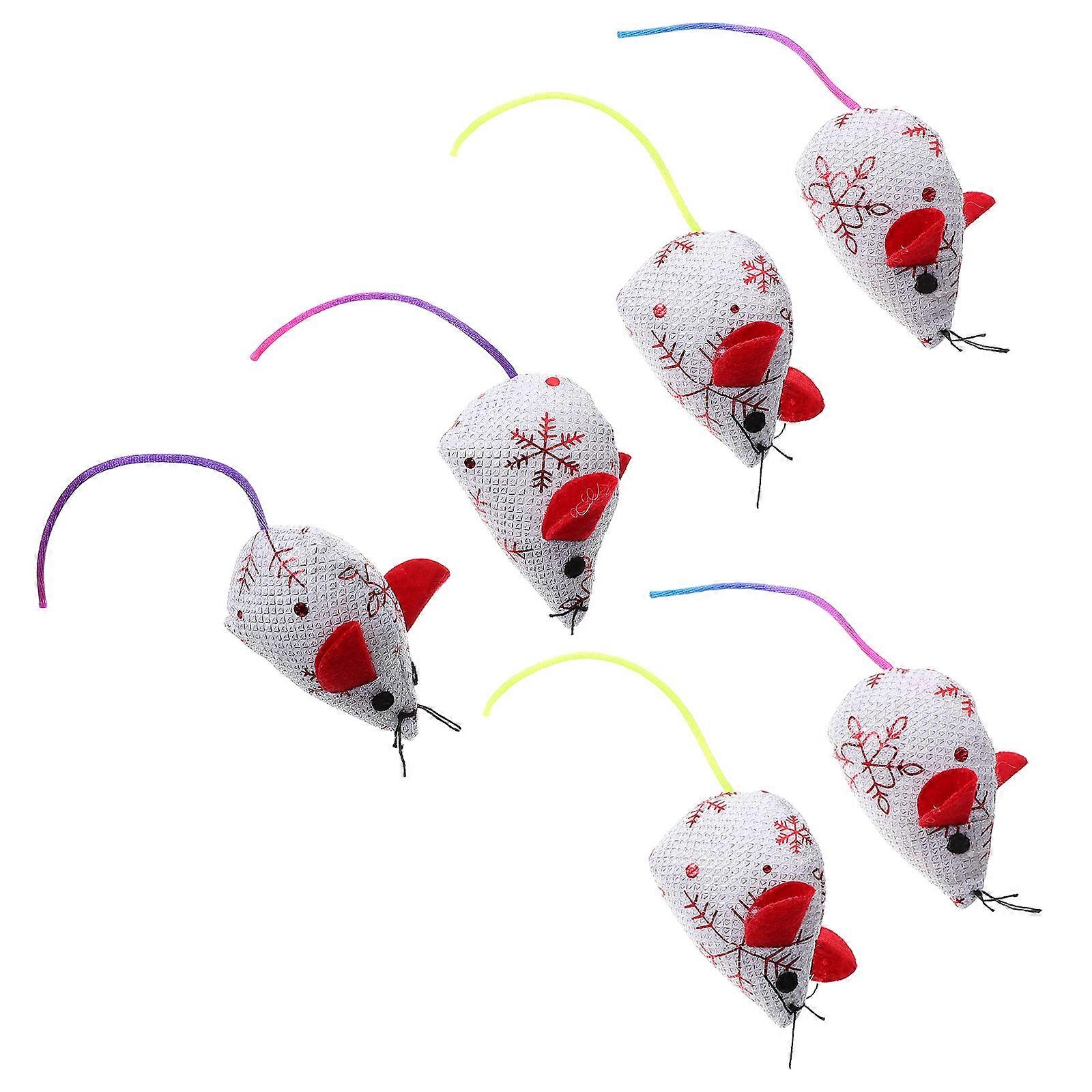 Mice Cat Toy Plush Mouse Shaped Toys for Cats Kitten 30Pcs Set