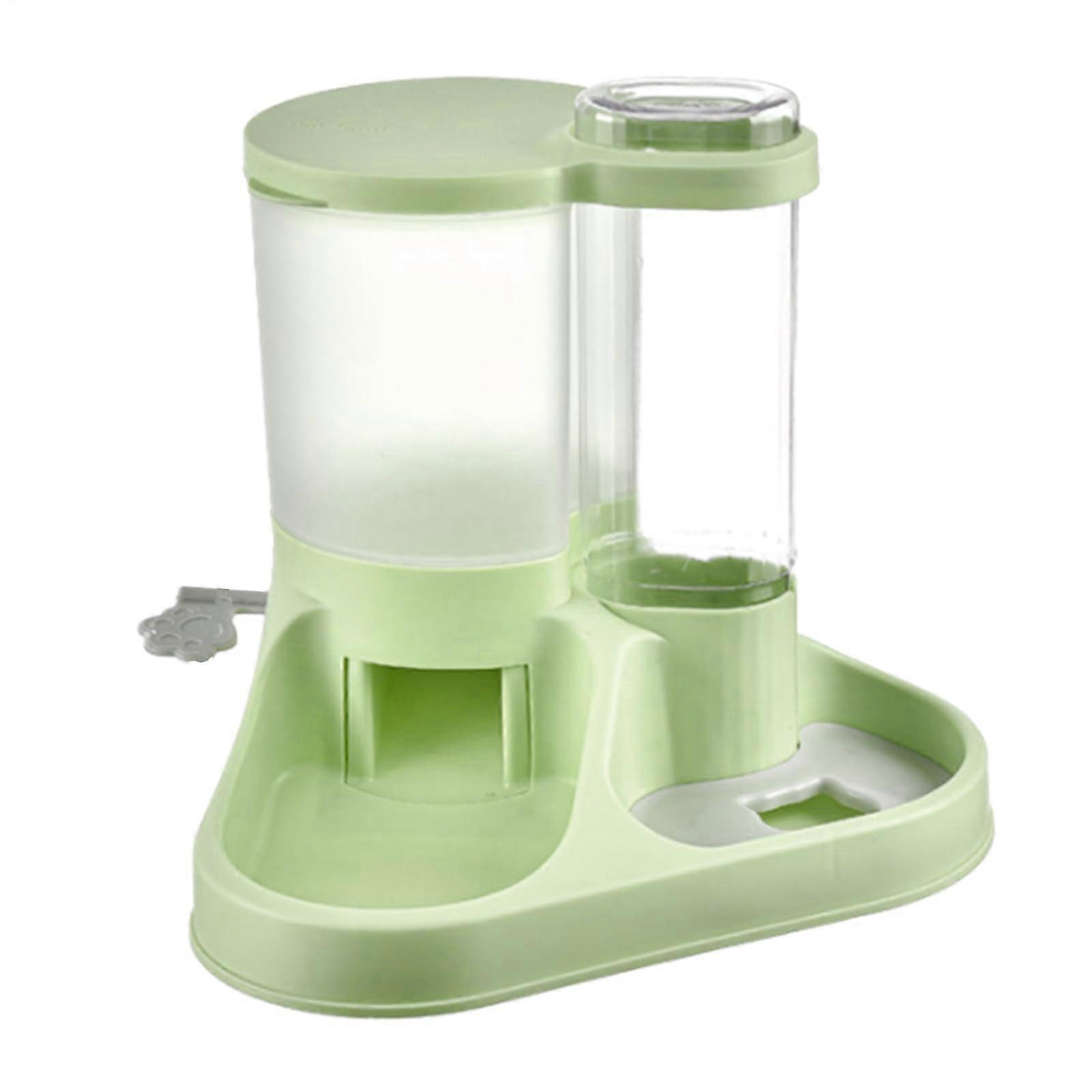 Automatic Feeders for Dogs 2In1 Automatic Feeder Kit Removable Design Green Compatible With Cats and Other Animals