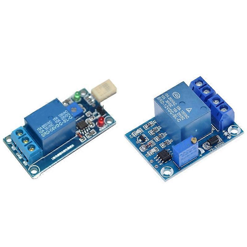 -X0001 DC 12V Battery Undervoltage Management Module & T9 DC5V Humidity Sensitive Switch Relay Module