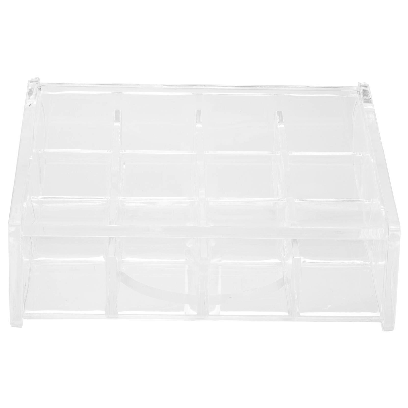 Multi-Slots Jewelry Storage Box Transparent for Ring Use 3Pcs Plastic Case
