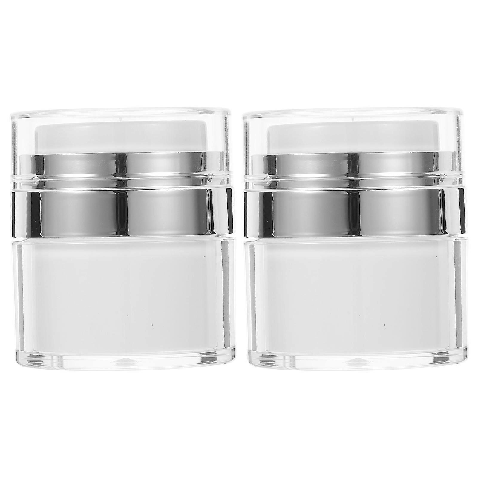 Small Cream Jar Plastic Lotion Jar for Storage 4Pcs Transparent Jars