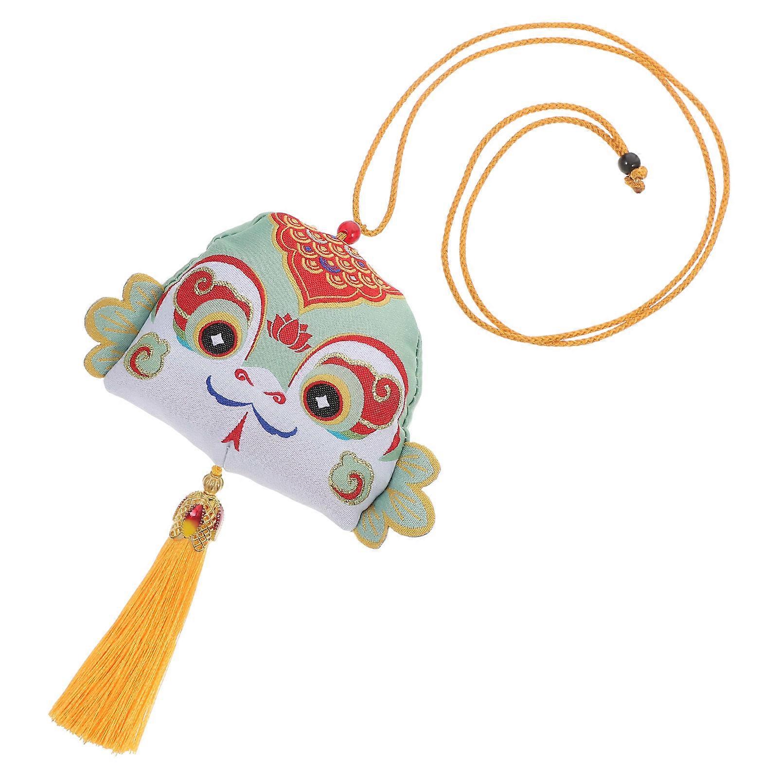 Lunar New Year Decoration 2Pcs Chinese Style Snake Tassel Ornament Suitable For Home Room Festive Design
