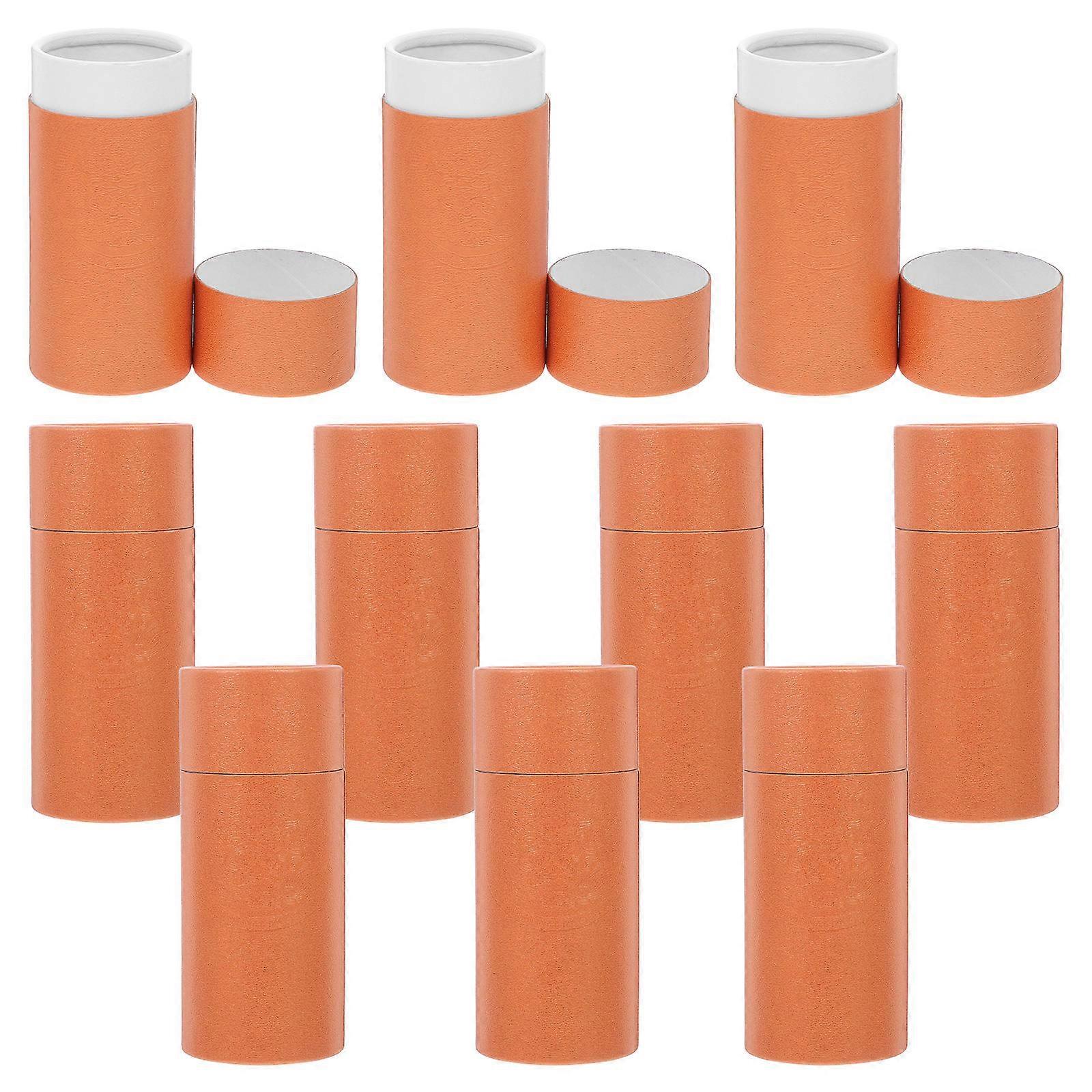 Tea Packaging Kraft Paper Jar Tubes Cardboard Boxes for Storage 40Pcs