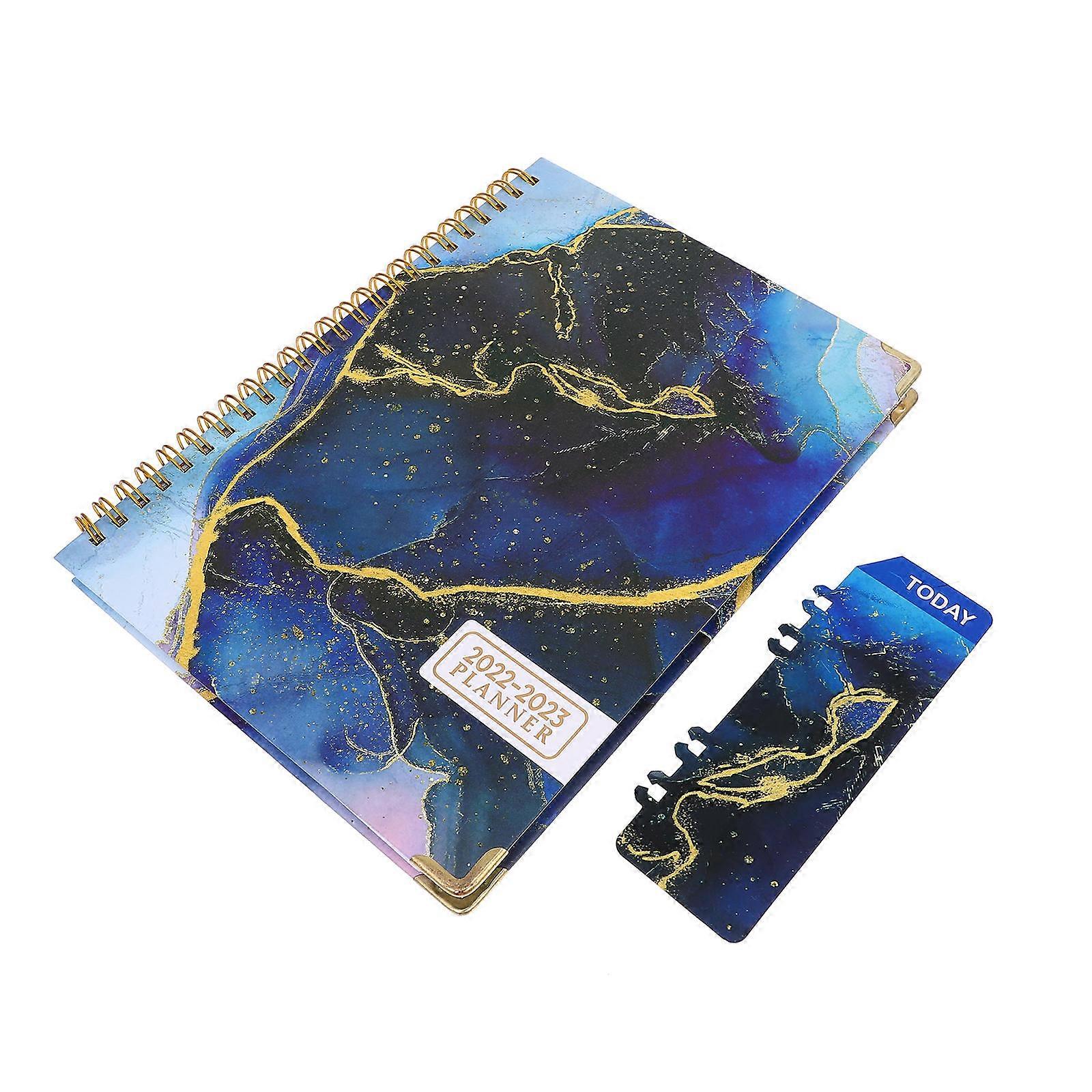 English Planner Book for Study 4Pcs A5 Coil Schedule Notebook