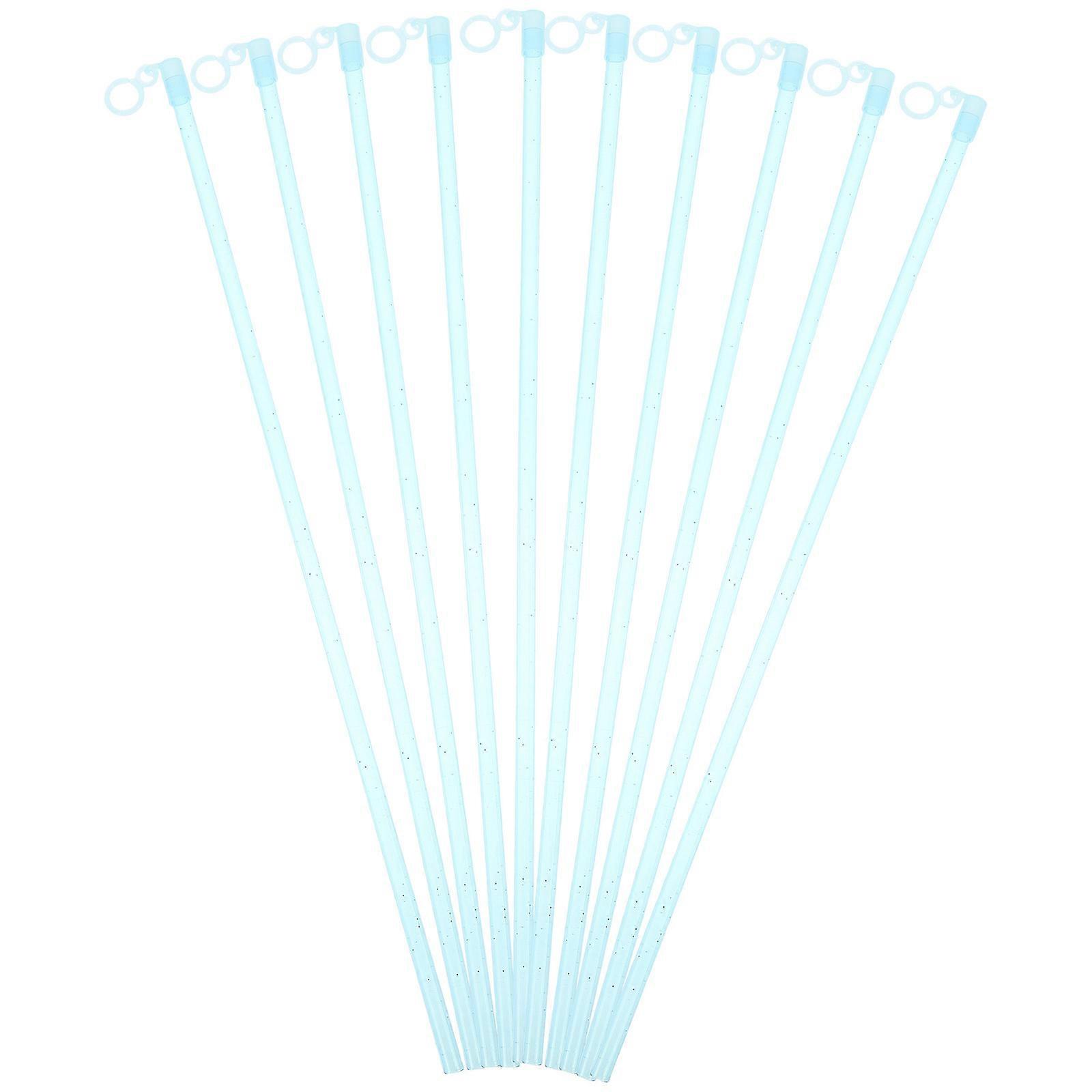 Sky-Blue Plastic Flagpole for Party Flags 24Pcs Flag Pole Kit