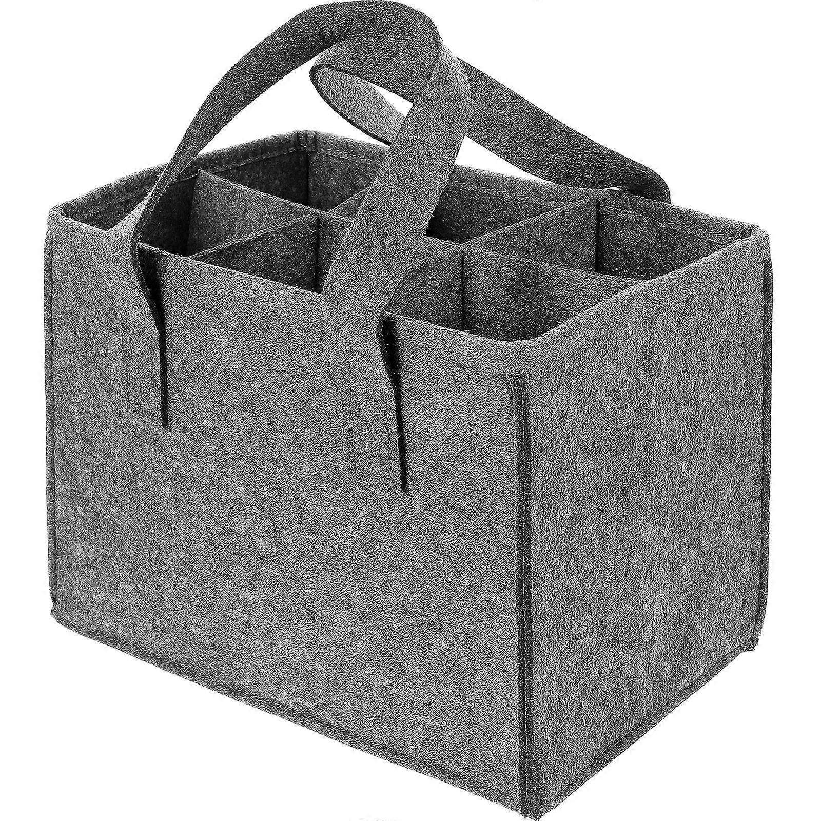 Storage Bag 3Pcs Reusable Grey Organizer For Party Home Use 24X16X16CM Tidy Storage