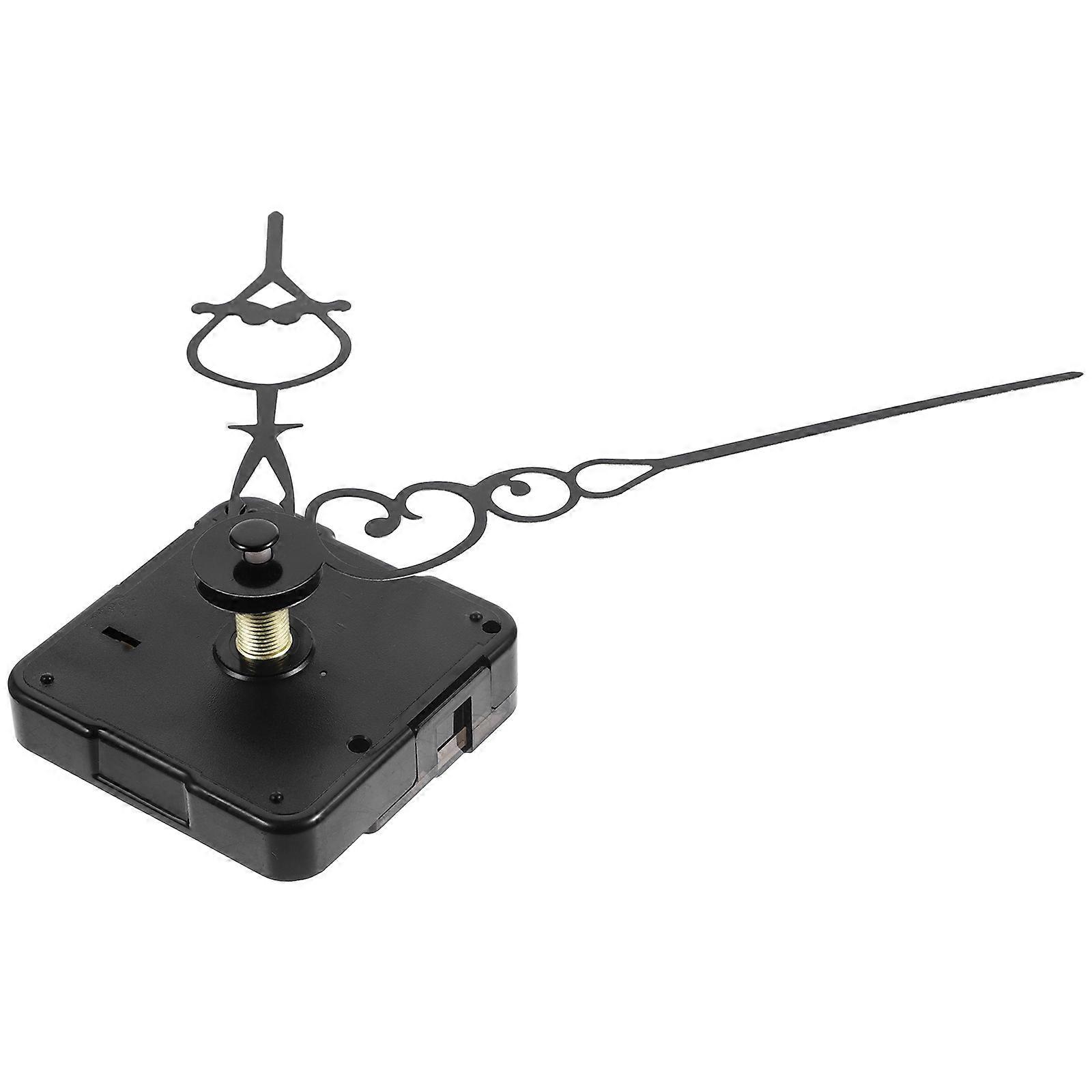 Quartz Movement Clock Mechanism Replacement Kit For DIY Clock Making In Black With Silent Operation 5 Sets