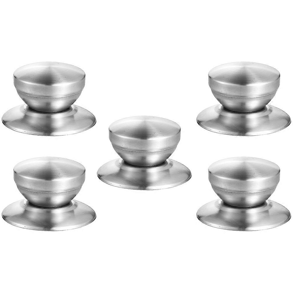 Household Pot Lid Handles Pot Lid Knobs Replaceable 10Pcs Silver