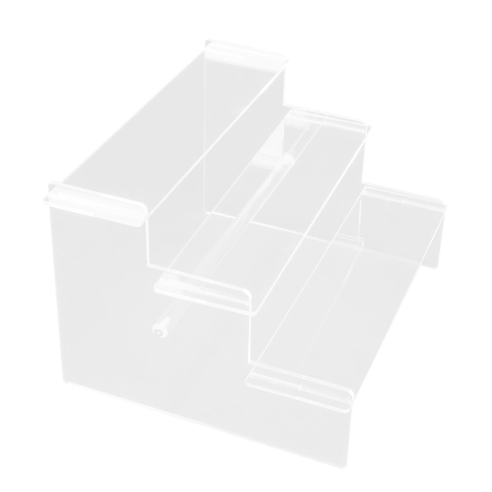 Acrylic Riser Display Stand 3-Tier Display Stand for Home 2Pcs Clear