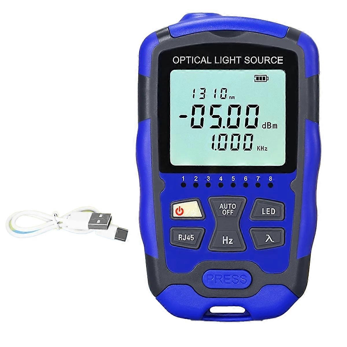 Rechargeable -MC1315 Fiber Optic Source 1310/1550nm Optical Light Source with LED Light