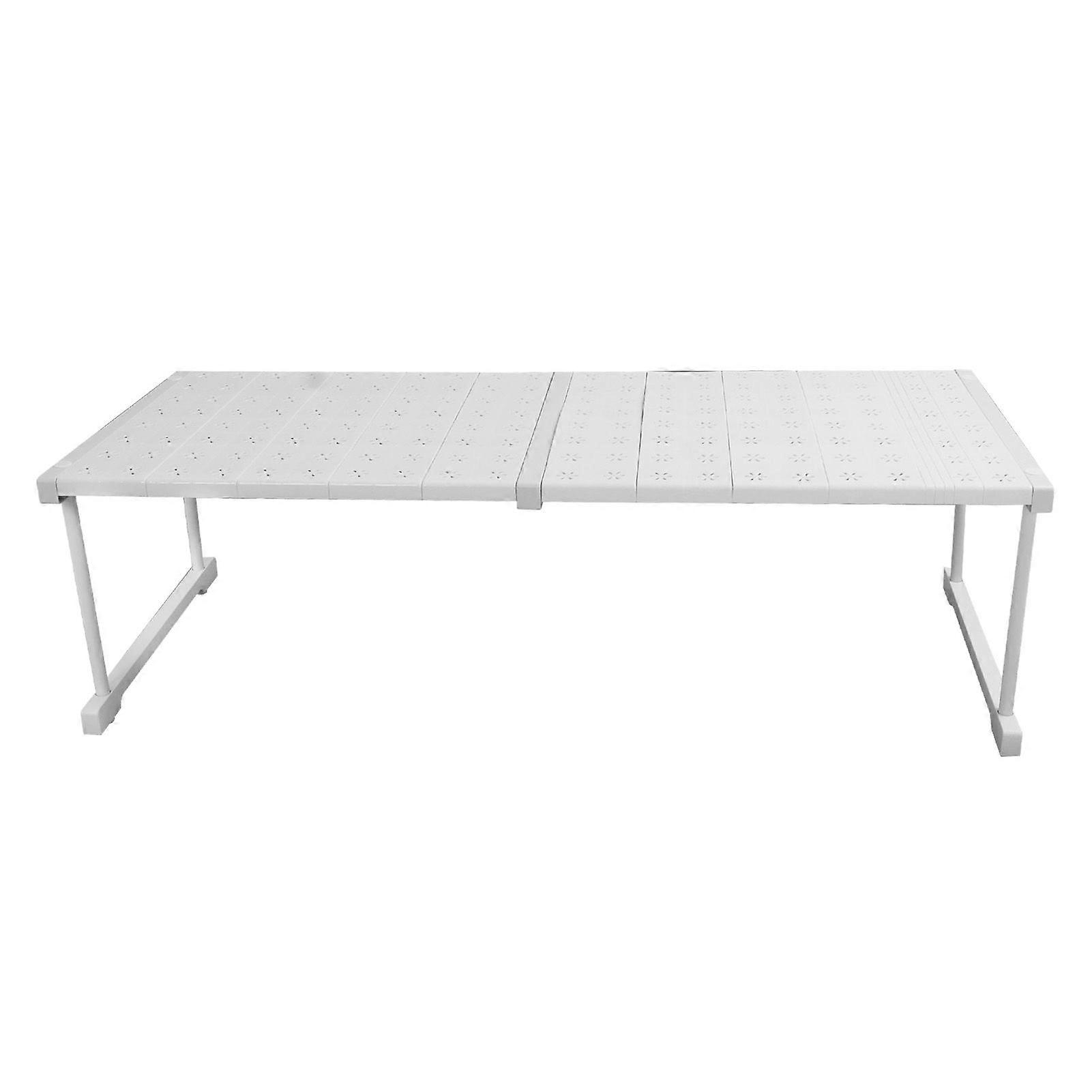 Expandable Closet Shelf Organizer Adjustable Space Saving Wardrobe Sink Tension Shelf 42cm Width 32cm Height Length 87 to 108cm