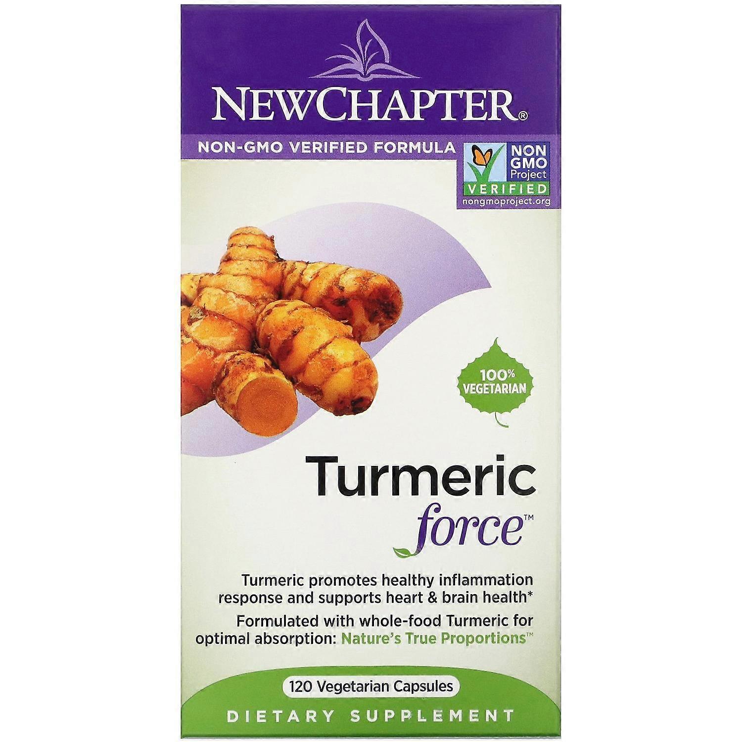 New Chapter, Turmeric Force, 120 Vegetarian Capsules