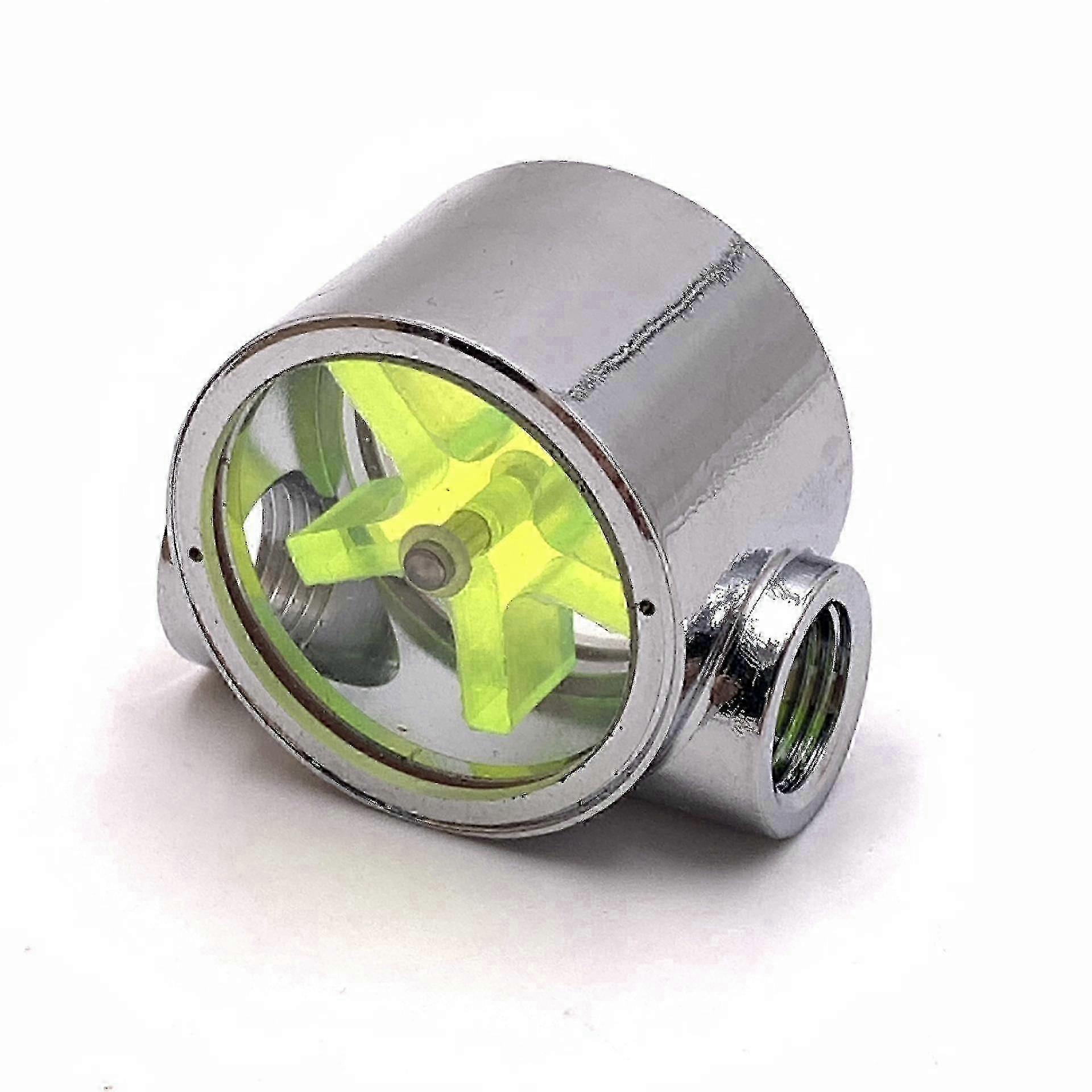 Yellow sight flow indicator for female thread connections