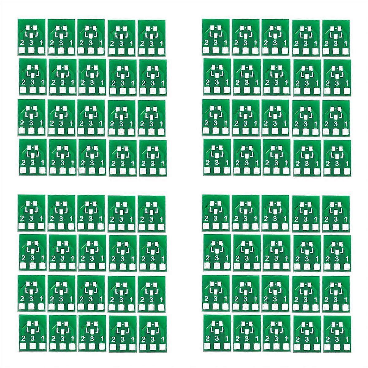 Adaptateur SOT23 SOT23-3, tour SIP3, double face, CMS, tour DIP SIP3, plaque de conversion, support IC SOT SIP, PCB