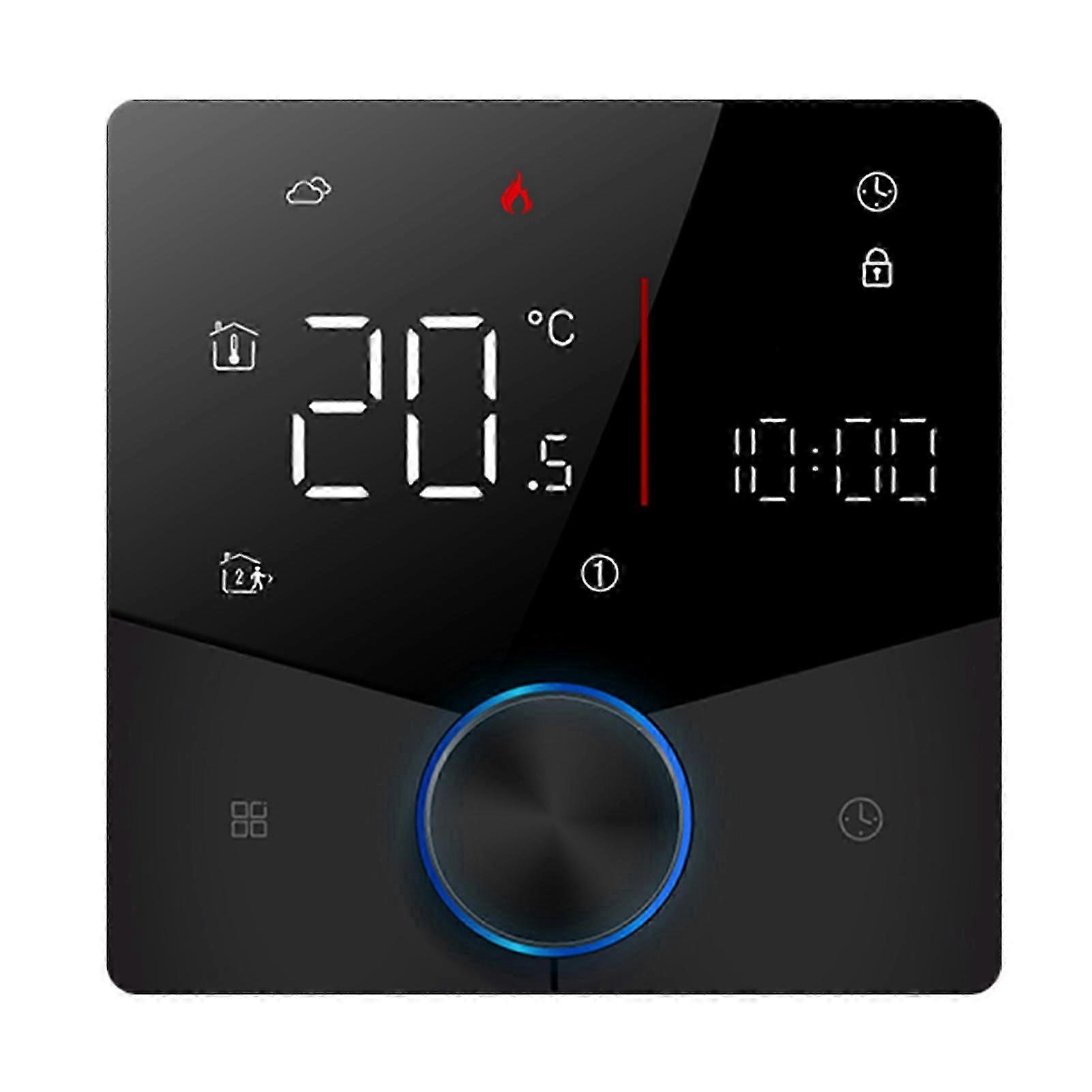 WiFi Intelligent Thermostat with Knob Button Multi-Function Floor Heating Controller for Home Use