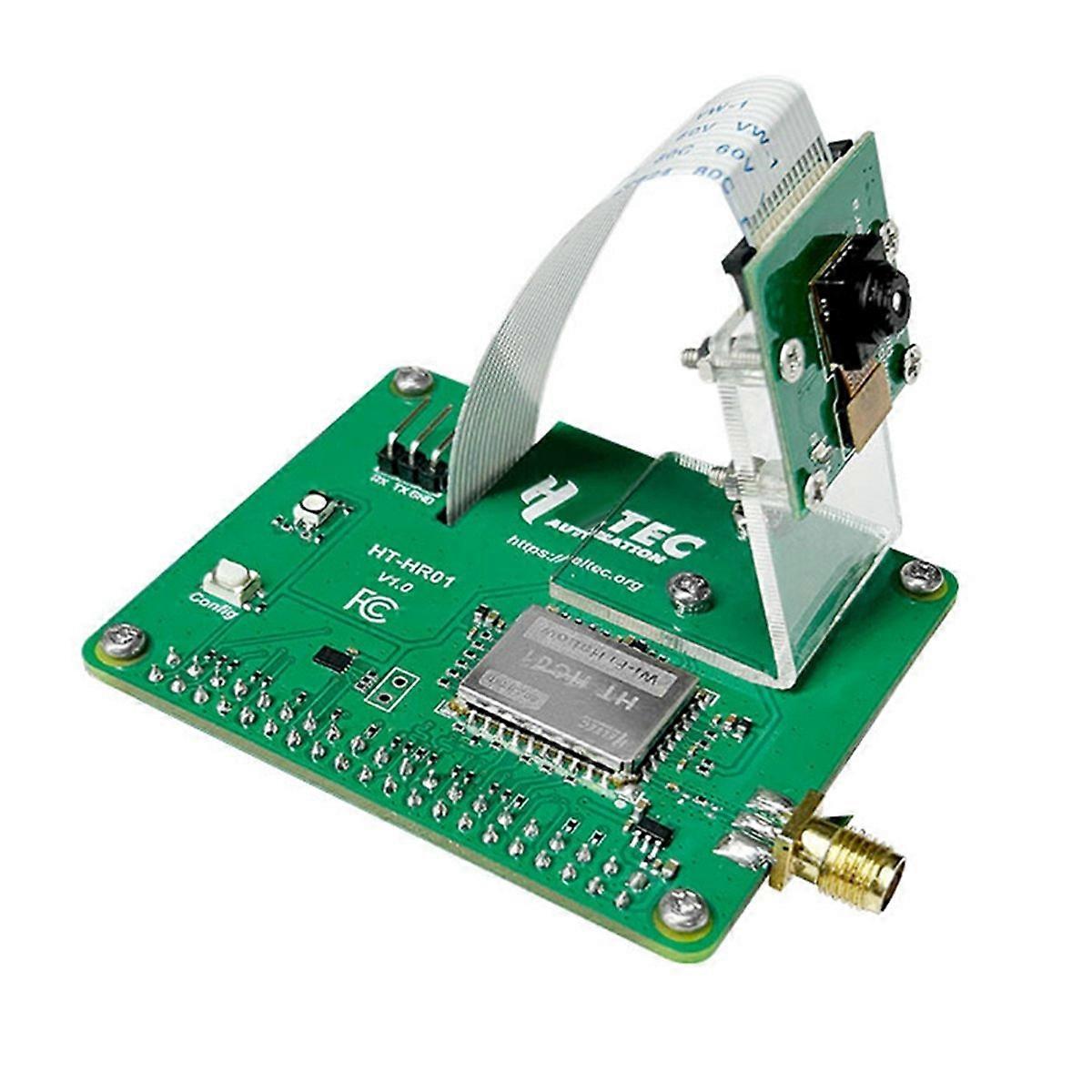 HR01 WiFi HaLow Module Pi-CamLow for Raspberry Pi HAT 5MP Camera
