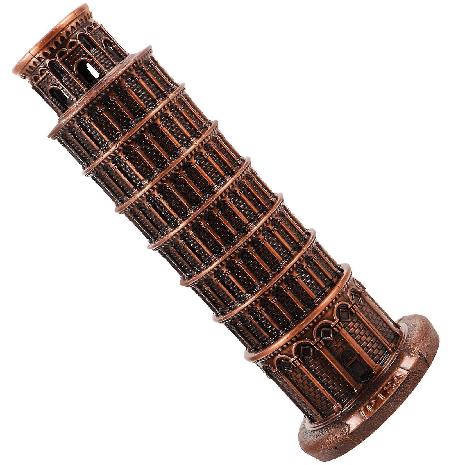 Leaning Tower of Pisa Alloy Building Sculpture for Decoration