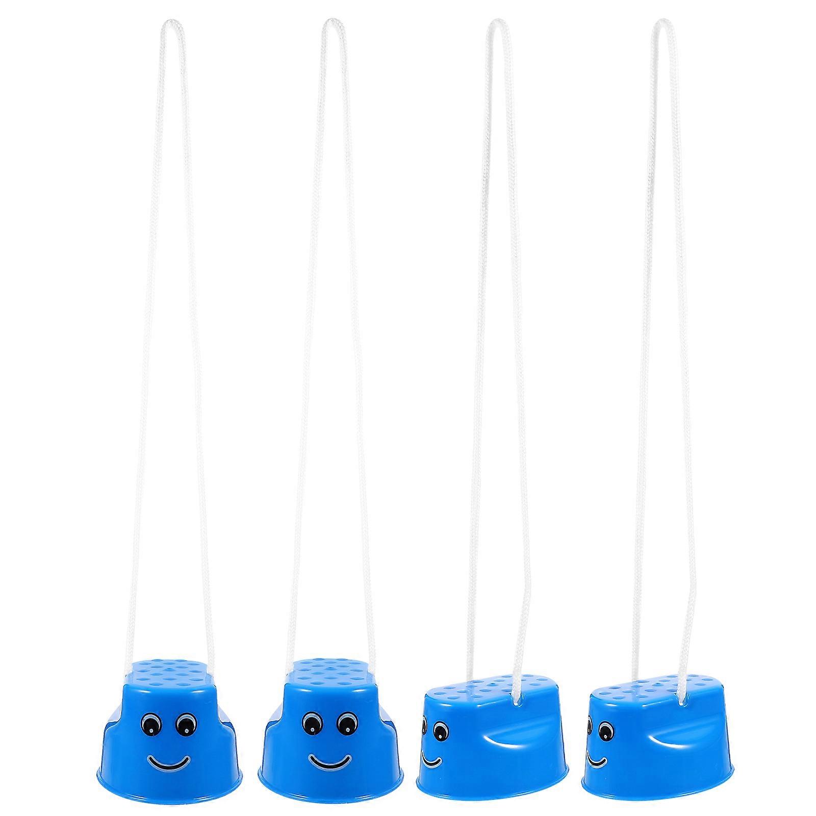 Stilts for Kids Stepper Toy for Balance Training with 4Pcs Set in Blue