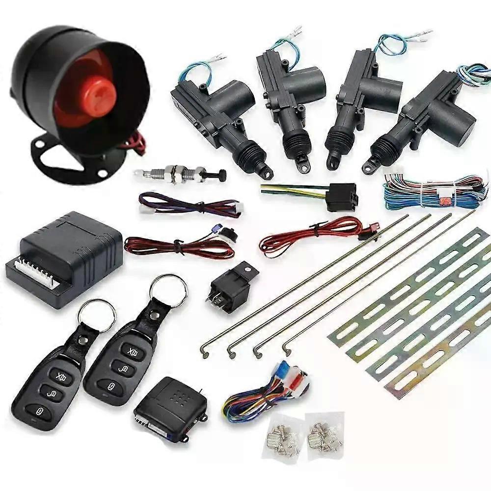 12V Universal Car Remote Lock Door Remote Control Keyless Entry Alarm System Central Locking Kit Engine Start Stop