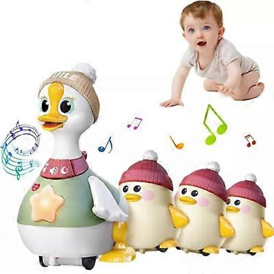 عائلة بطة وقت البطن ، لعبة بطة وقت البطن ، بطة المشي مع البط الصغير