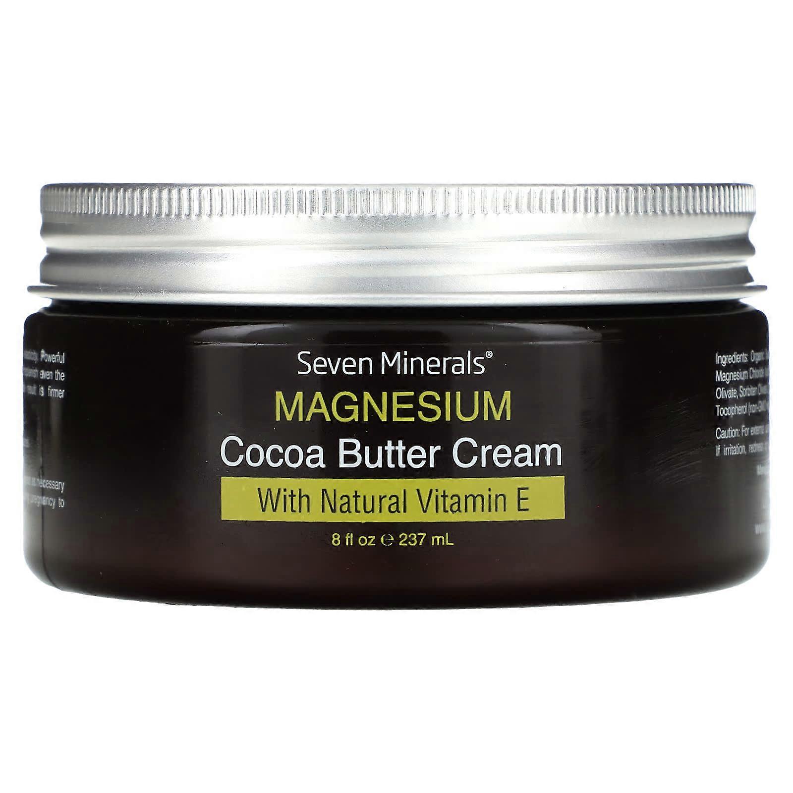 Magnesium Cocoa Butter Cream, With Natural Vitamin E, 8 oz, (237  mL)