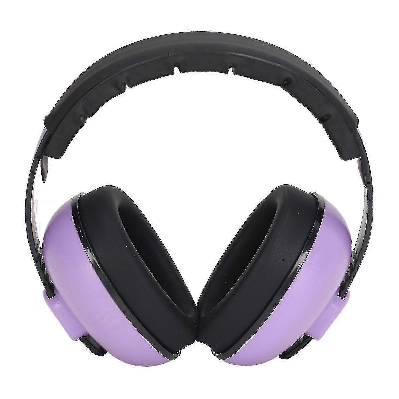 Nuevos auriculares con cancelación de ruido optimizada: orejeras plegables moradas, aislamiento acústico NRR de 31 dB para una protección auditiva cómoda