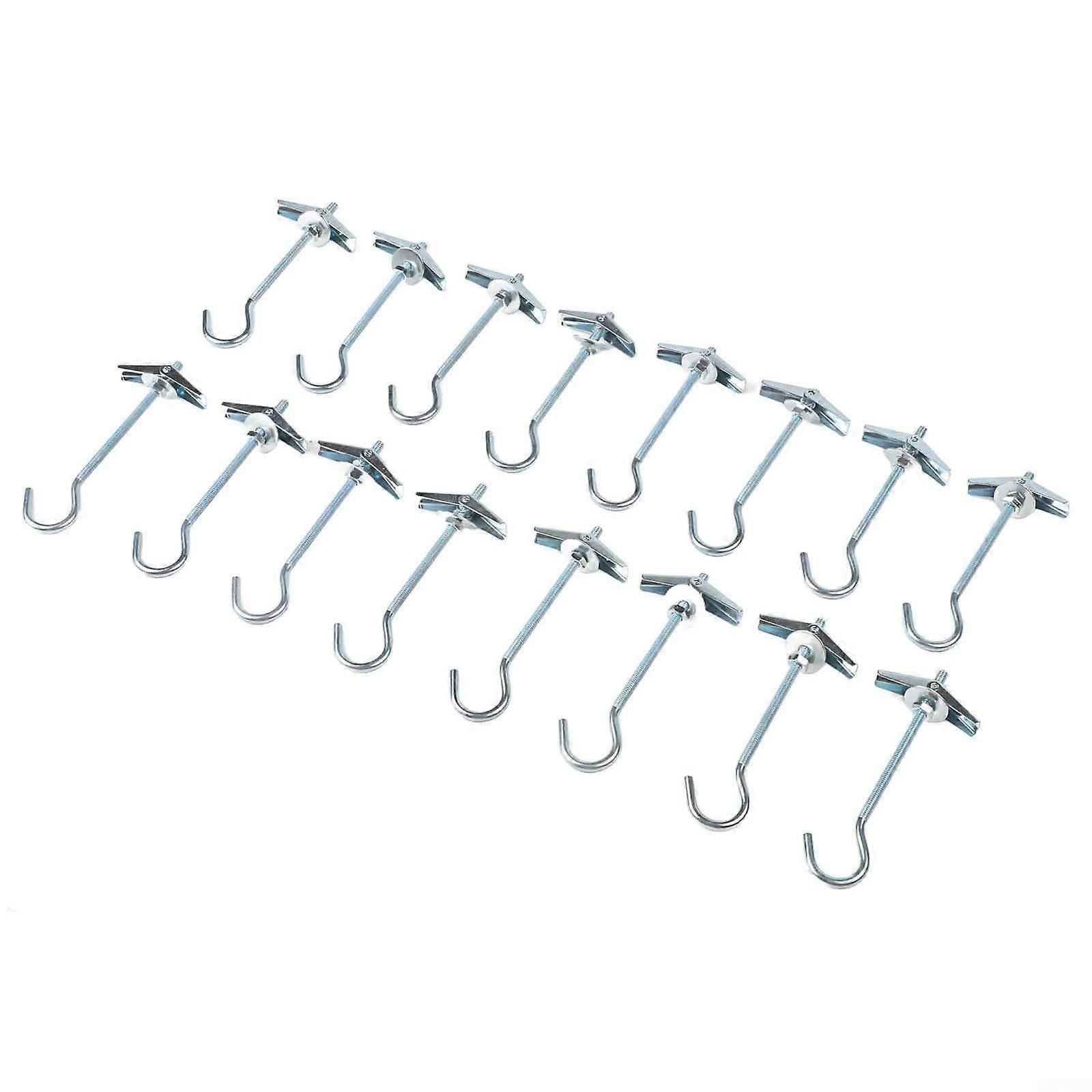 HeavyDuty Spring Folding Pins  Carbon Steel Ceiling Hooks, 15kg Load, Butterfly Sleeve, Secure Fixation in Wood/Metal