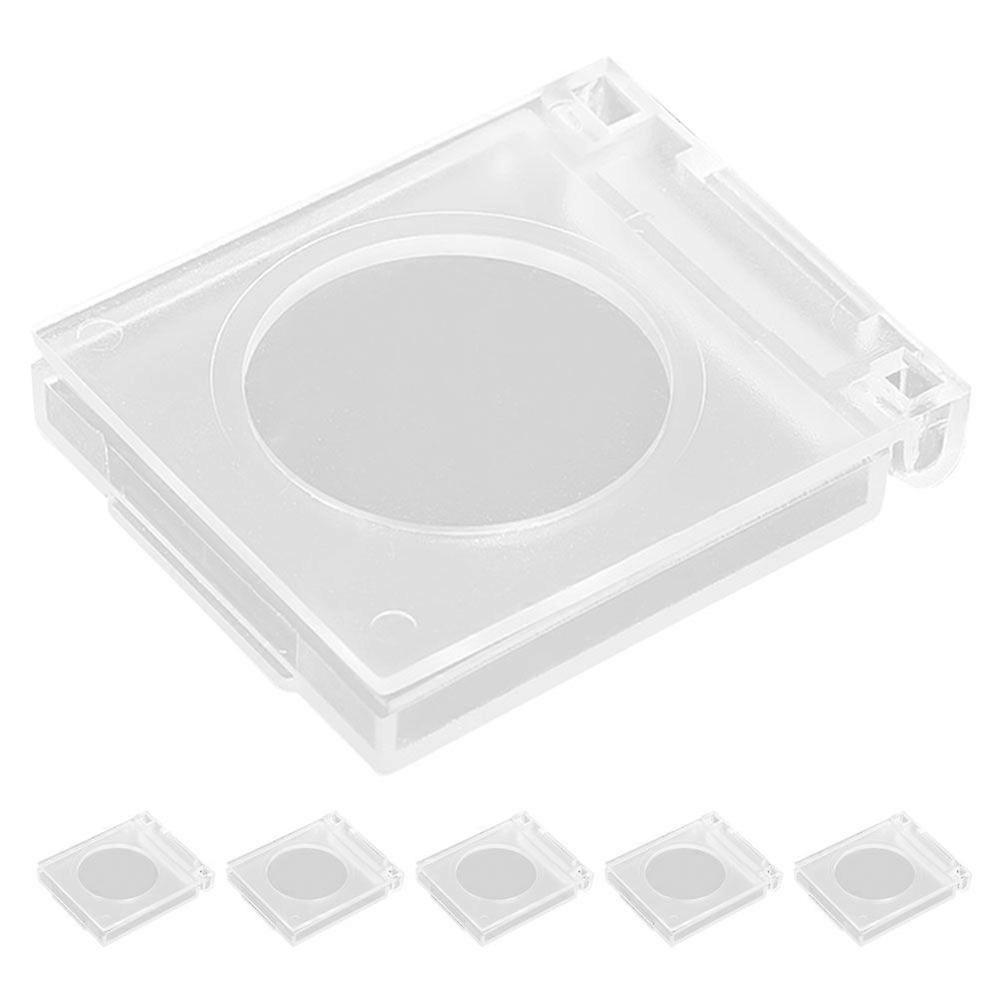 6pcs Wall Button Cover Lockout Box Transparent Push Button Switch Cover Push Button Switch Cap