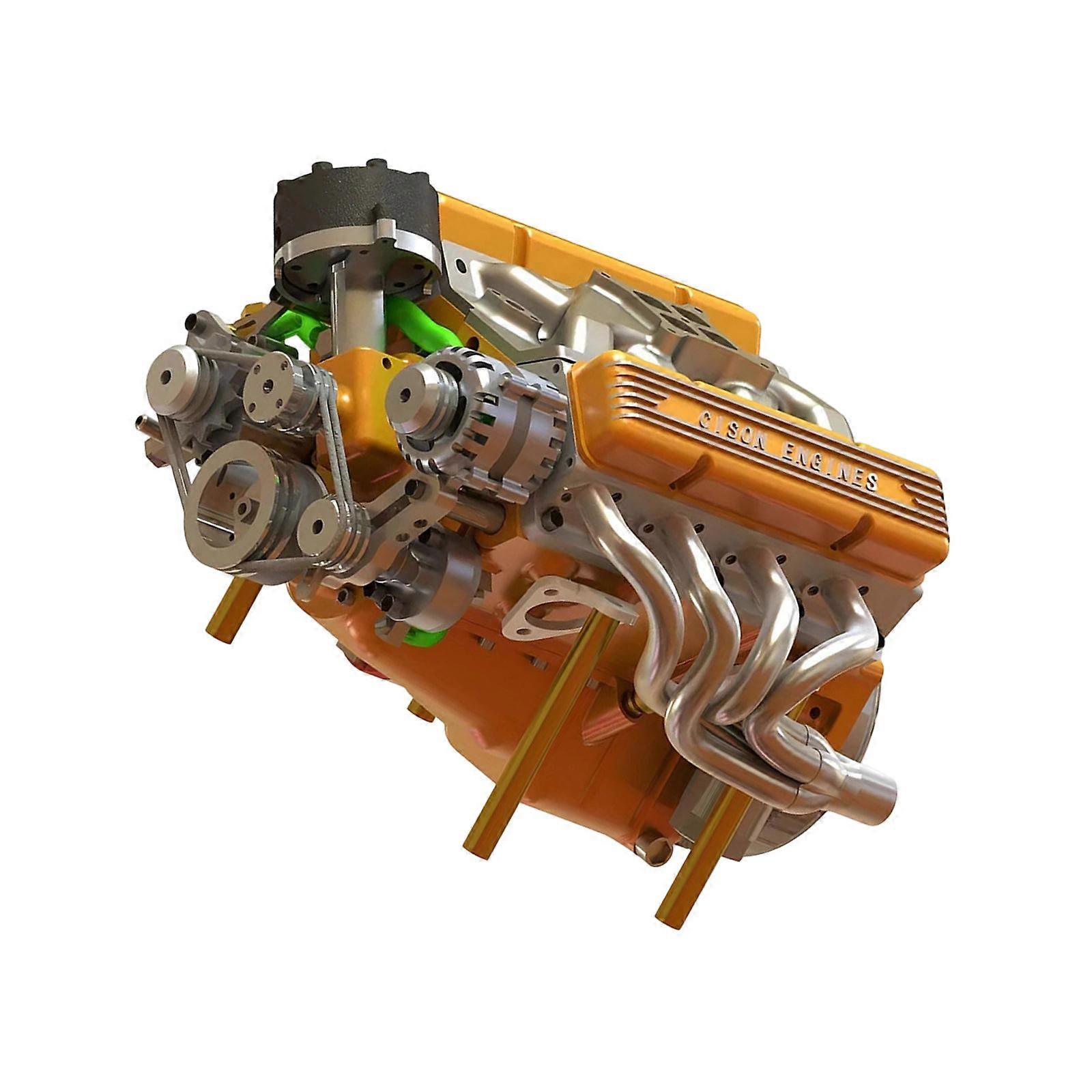 Engine Display Figurine With Precise Engineering Detail Adult Children STEM Project Model For Mechanical Enthusiasts  Yellow