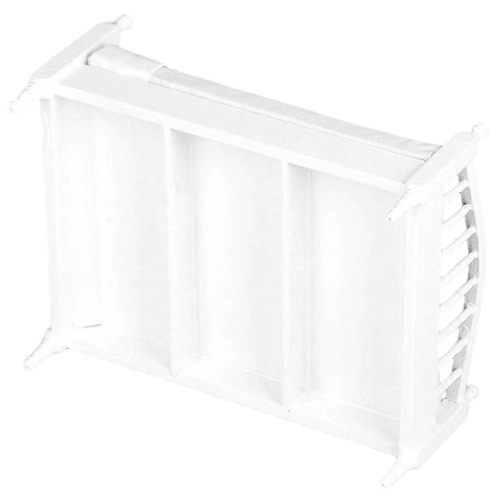 1/12 Wood Bed Model Figurine With Simulation Design For Doll House Scene Building And Craft Model Project Decoration Multicolor