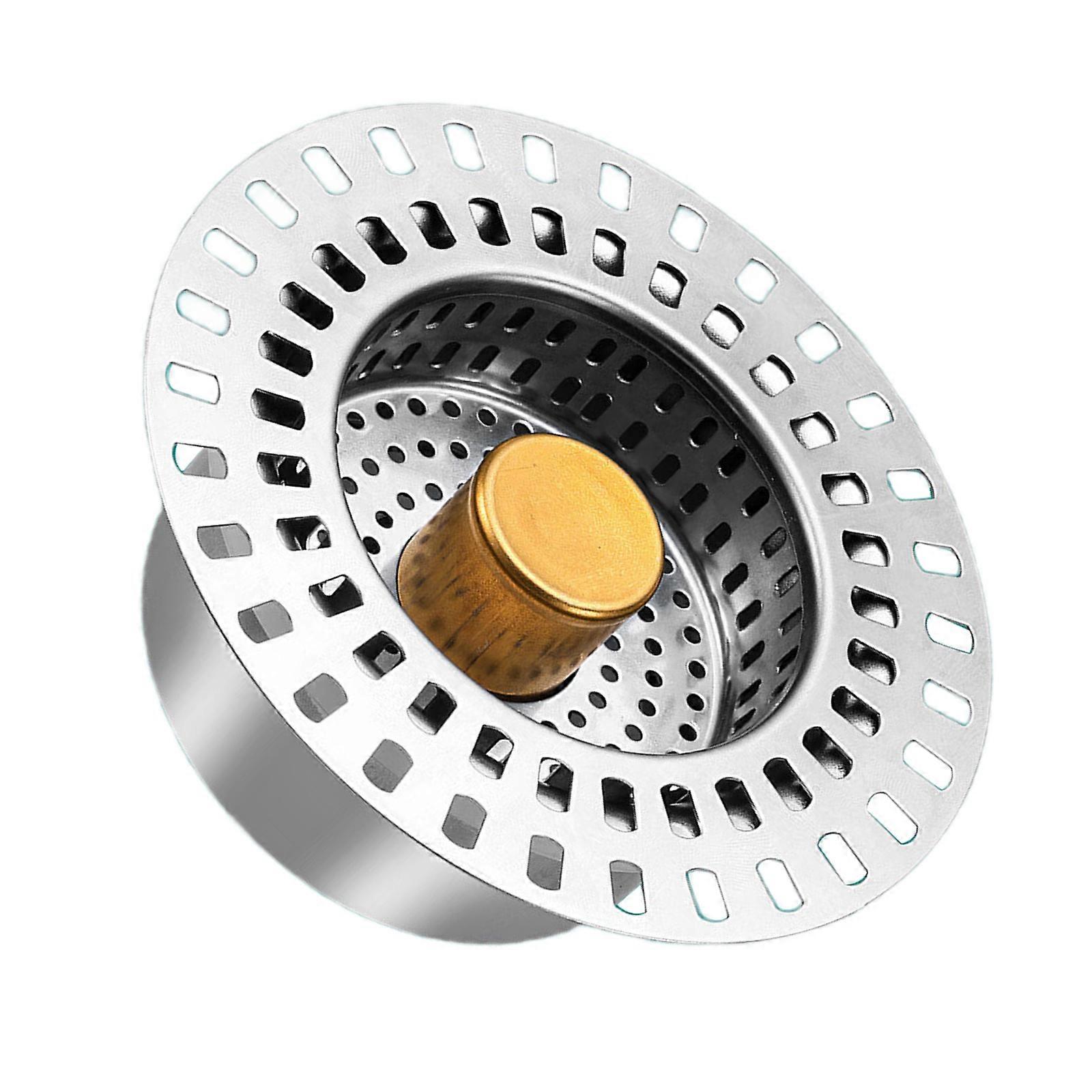 פקקי ניקוז קפיצה אביזר לכיור מטבח נירוסטה בנייה מסנן עמידות בפני קורוזיה כלי אינסטלציה זהב