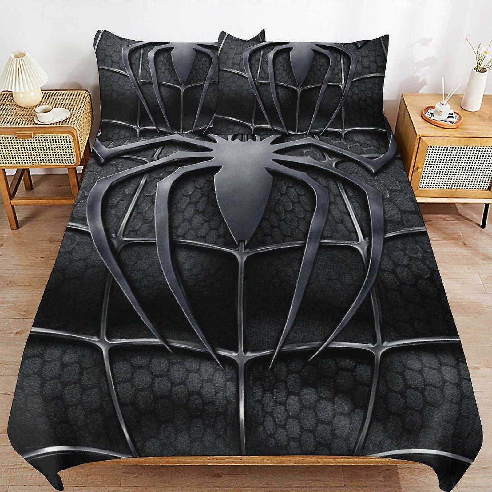 t255 Spider-Man Hotel Style Sleep Texture Consistent Fabric Secure Fit Closure Duvet Cover Sets Advantage d255