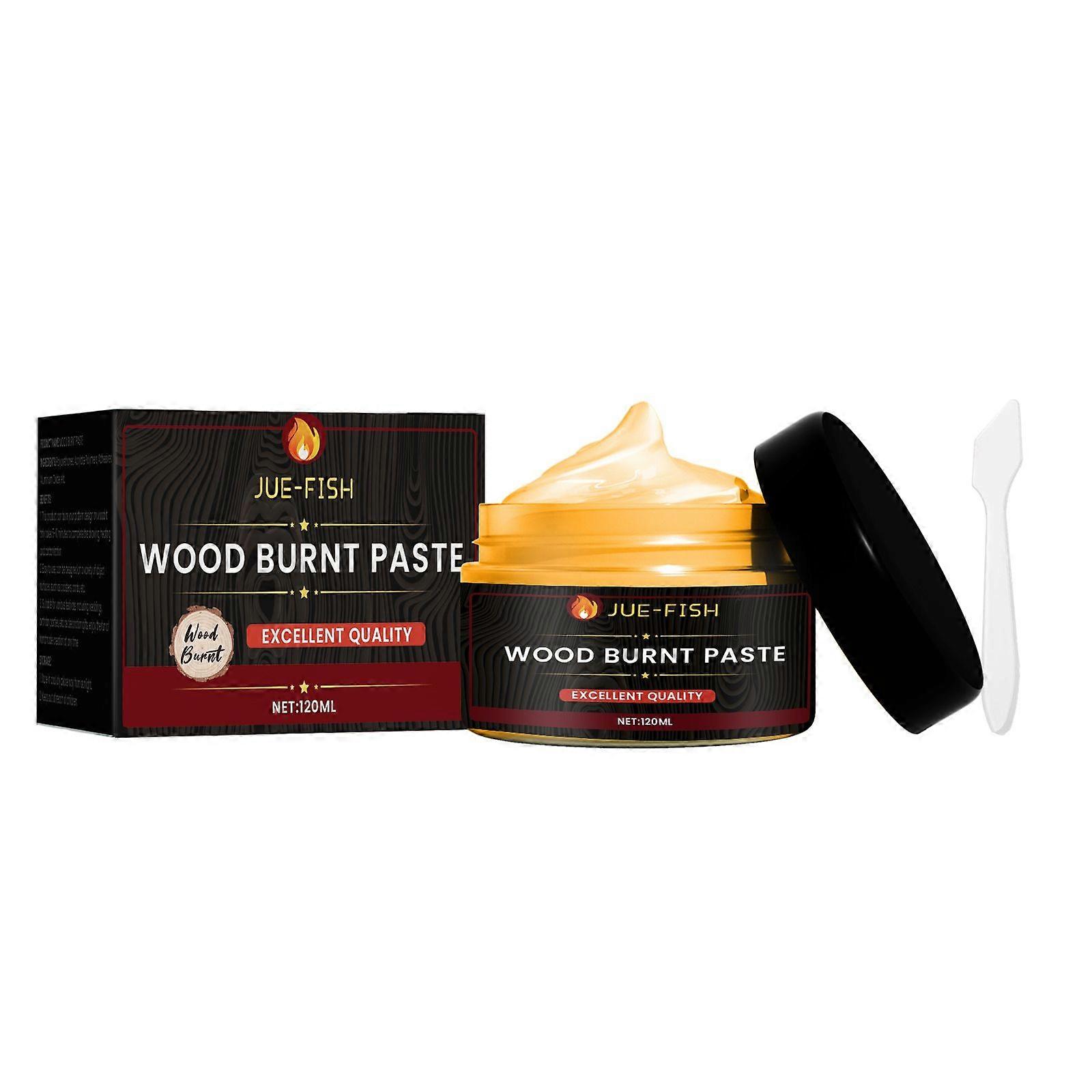 Wood Burning Paste Contains Flaxseed Oil