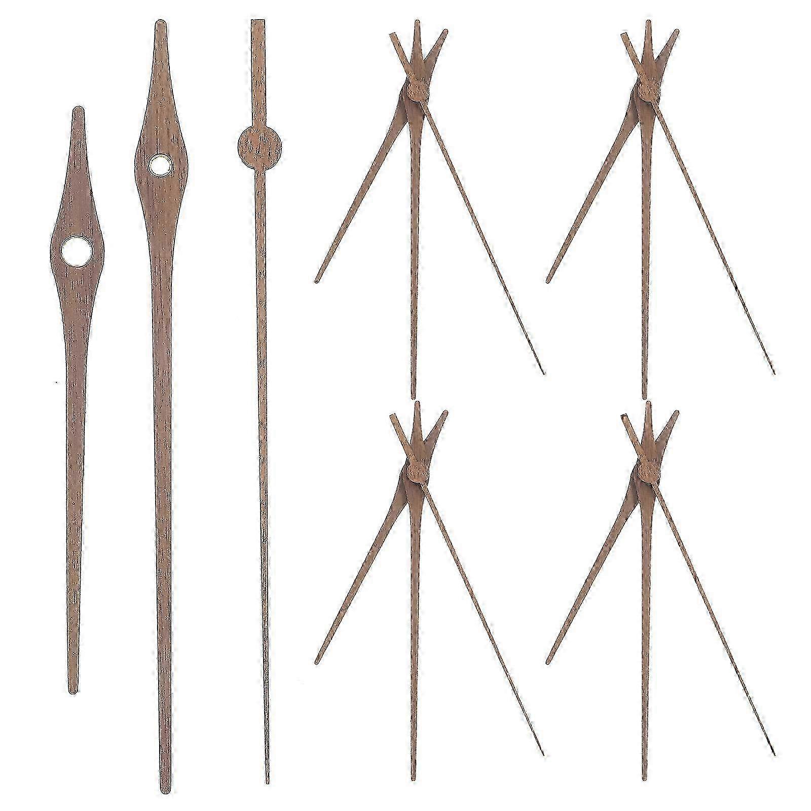5 Sets Wooden Clock Hands Replacement Clock Hands Repair Clock Hands Hanging Clock Hands for DIY